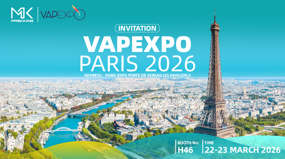Maskking Unveils TPD-Compliant and High-Capacity Pod Systems at Vapexpo Paris 2026